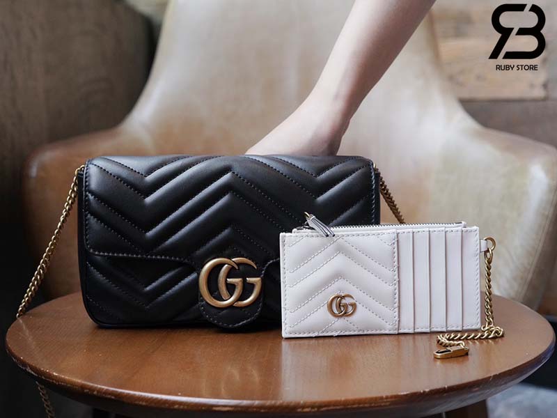 Túi Gucci GG Marmont Mini Bag Đen Leather 21CM Best Quality