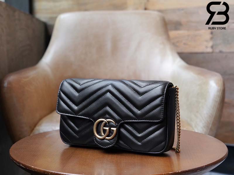 Túi Gucci GG Marmont Mini Bag Đen Leather 21CM Best Quality