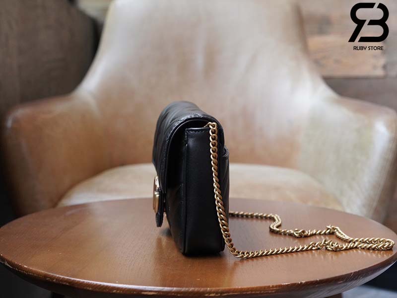 Túi Gucci GG Marmont Mini Bag Đen Leather 21CM Best Quality
