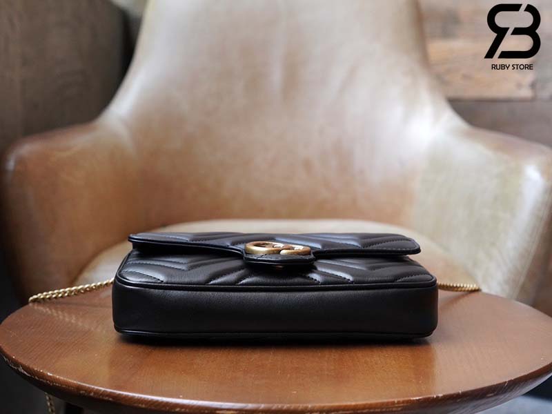 Túi Gucci GG Marmont Mini Bag Đen Leather 21CM Best Quality
