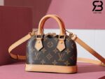 Túi LV Nano Alma Monogram Nâu Canvas 18CM Best Quality