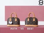Túi LV Nano Alma Monogram Nâu Canvas 18CM Best Quality
