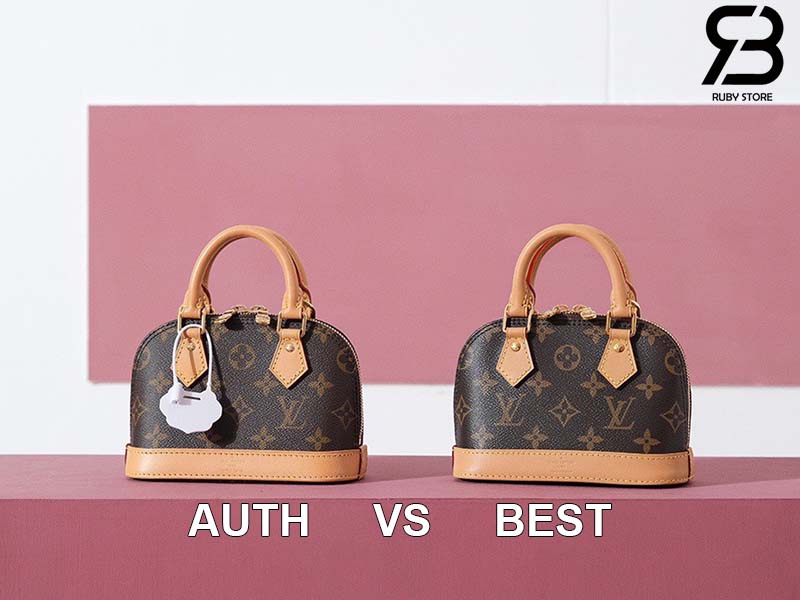 Túi LV Nano Alma Monogram Nâu Canvas 18CM Best Quality