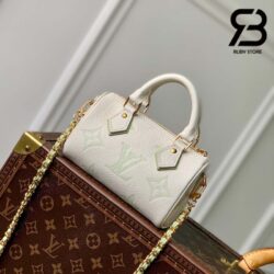 Túi LV Nano Speedy Bicolor Monogram Latte Matcha 16CM Best Quality