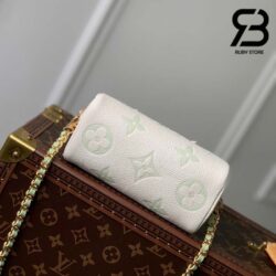 Túi LV Nano Speedy Bicolor Monogram Latte Matcha 16CM Best Quality