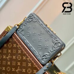 Túi LV Soft Trunk Wearable Wallet Dark Shadow Grey Calfskin Best Quality