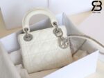 Túi Mini Lady Dior Bag Màu Trắng Latte Lambskin SHW 17CM Best Quality