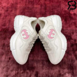 Giày Gucci Rhyton Trainer White Ivory Pink Trắng Hồng