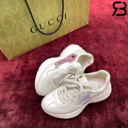 Giày Gucci Rhyton White Pink Trắng Hồng Hình Thỏ