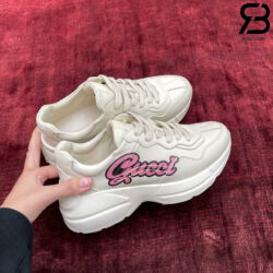 Giày Gucci Rhyton White Pink Trắng Hồng Hình Thỏ