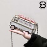 Túi Chanel 24 Cruise Mini Van Minaudiere Silver Gold Pink Best Quality