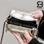 Túi Chanel 24 Cruise Mini Van Minaudiere White Gold Black Best Quality