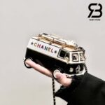 Túi Chanel 24 Cruise Mini Van Minaudiere White Gold Black Best Quality