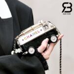 Túi Chanel 24 Cruise Mini Van Minaudiere White Gold Black Best Quality