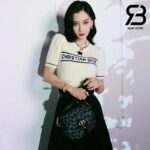 Áo Christian Dior Short-Sleeved Sweater Ecru Cashmere And Wool Knit Best Quality