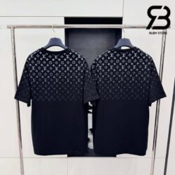 Áo Thun LV Gradient Cotton T-Shirt Đen Best Quality