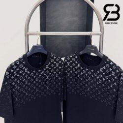 Áo Thun LV Gradient Cotton T-Shirt Đen Best Quality