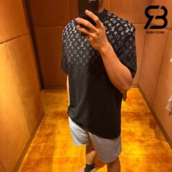 Áo Thun LV Gradient Cotton T-Shirt Đen Best Quality
