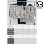 Áo LV Monogram Craggy Printed Short-Sleeved Silk Shirt Best Quality