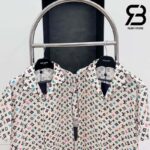Áo LV Monogram Craggy Printed Short-Sleeved Silk Shirt Best Quality