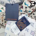 Áo LV Monogram Craggy Printed Short-Sleeved Silk Shirt Best Quality