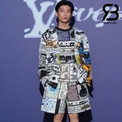 Áo Thun LV Printed Cotton T-Shirt Fanzine Best Quality