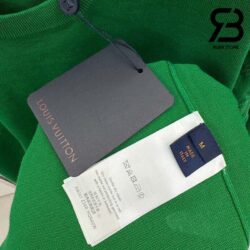 Áo Thun LV 24SS Short-Sleeved Signature Crewneck Màu Xanh Lá Best Quality