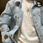 Áo Khoác LV Tyler Monogram Denim Jacket Màu Xanh Indigo Best Quality