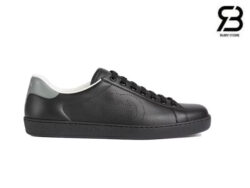 Giày Gucci Ace Perforated Interlocking G Black Đen Best Quality
