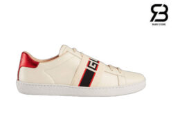 Giày Gucci Ace Stripe Ivory Quai Ngang Best Quality