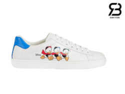 Giày Gucci Ace x Disney Huey Dewey Louie White Best Quality