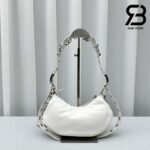 Túi Balenciaga Women's Le Cagole XS Shoulder Bag With Piercing Màu Trắng Optic 26CM Best Quality