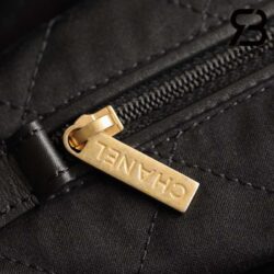 Túi Chanel 22 Small Shopping Handbag Đen & Trắng Da Bê Bóng 34CM Best Quality