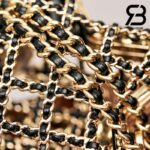 Túi Chanel 23S Runway Metal Gold Black Cage Star Minaudiere Mini Shoulder Clutch Bag Best Quality