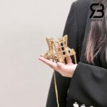 Túi Chanel 23S Runway Metal Gold Cage Star Minaudiere Mini Shoulder Clutch Bag Best Quality