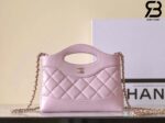 Túi Chanel 24C Mini Nano 31 Bag Màu Hồng Da Lambskin GHW 20CM Best Quality