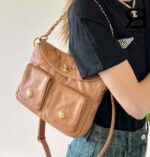 Túi Chanel 24P Small Hobo Handbag Màu Camel Calfskin 24CM Best Quality