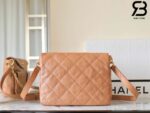 Túi Chanel 24P Small Hobo Handbag Màu Camel Calfskin 24CM Best Quality