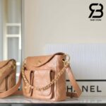 Túi Chanel 24P Small Hobo Handbag Màu Camel Calfskin 24CM Best Quality