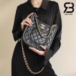Túi Chanel 24S Hobo Bag Màu Đen Da Calfskin GHW 22CM Best Quality