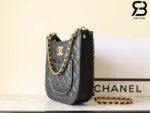 Túi Chanel 24S Hobo Bag Màu Đen Da Calfskin GHW 22CM Best Quality