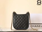 Túi Chanel 24S Hobo Bag Màu Đen Da Calfskin GHW 22CM Best Quality