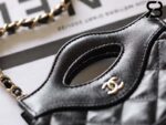 Túi Chanel 24S Micro 31 Bag Màu Đen Da Lambskin GHW 13CM Best Quality