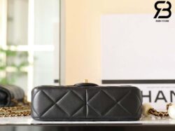 Túi Chanel 24S Small Flap Bag Màu Đen Lambskin GHW 20CM Best Quality