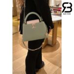 Túi LV Capucines BB Lovelock Màu Xanh Ngọc Bích Quartz 26CM Best Quality