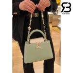 Túi LV Capucines BB Lovelock Màu Xanh Ngọc Bích Quartz 26CM Best Quality