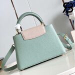 Túi LV Capucines BB Lovelock Màu Xanh Ngọc Bích Quartz 26CM Best Quality