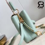 Túi LV Capucines BB Lovelock Màu Xanh Ngọc Bích Quartz 26CM Best Quality