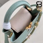 Túi LV Capucines BB Lovelock Màu Xanh Ngọc Bích Quartz 26CM Best Quality