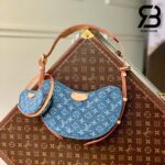 Túi LV Croissant MM Bag Monogram Màu Xanh Denim 25CM Best Quality